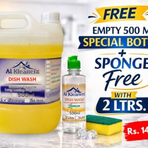 Dish Wash 2 Litre With Emty 500ML Special Bottle + Sponge Free