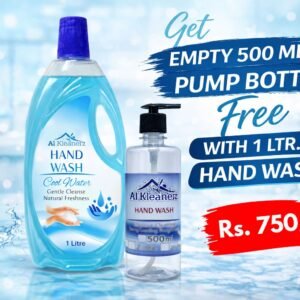 Hand Wash 1 Litre With Emty 500ML Pump Bottle Free