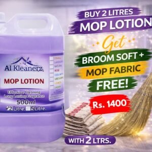 Buy 2 Litre Mop Lorion Get Free Broom Soft + Mop Fabric