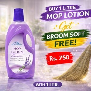 Buy 1 Litre Mop Lotion Get Free Broom Soft