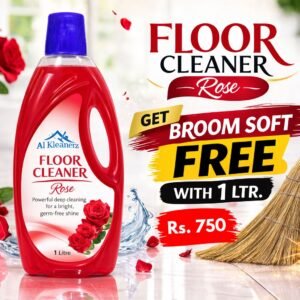 Floor Cleaner Rose 1Litre Get Free Broom Soft