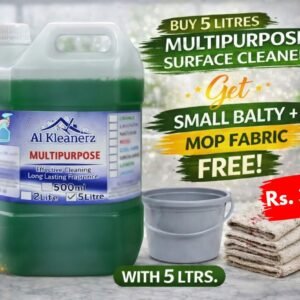 Buy 5 Litre Multipurpose Get Free Small Balty + Mop Fabric