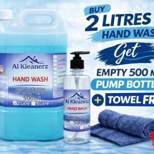 Buy 2 Litre Hand Wash Get Free Emty 500ML Pump Bottle + Towel
